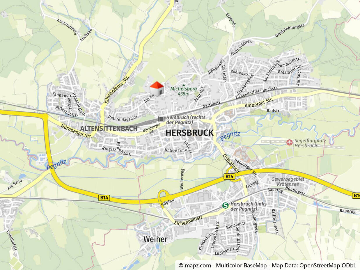 Immobilie in Hersbruck - "Spezielle Dachgeschosswohnung"   für Individualisten, mit Balkon und Stellplatz - Bild 1