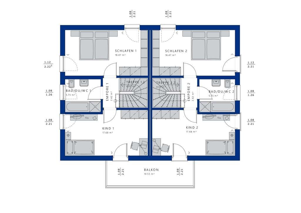 Immobilie in Meeder - Doppelhaus mit mediterranem Charme - Bild 2