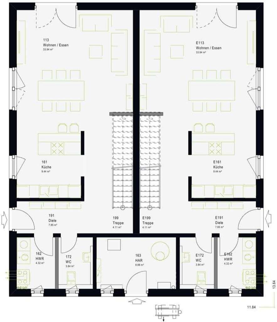 Immobilie in Herbstein - 🏗️🏡 Tolle Stadtvilla als Doppel-Effizienzhaus für 2 Familien! 🚧 - Bild 1