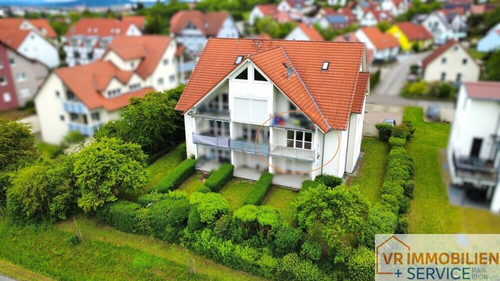 Immobilie in Salz - Panoramablick inklusive - Stilvolle 3-Zimmer-Wohnung in begehrter Lage von 97616 Salz! - Bild 0