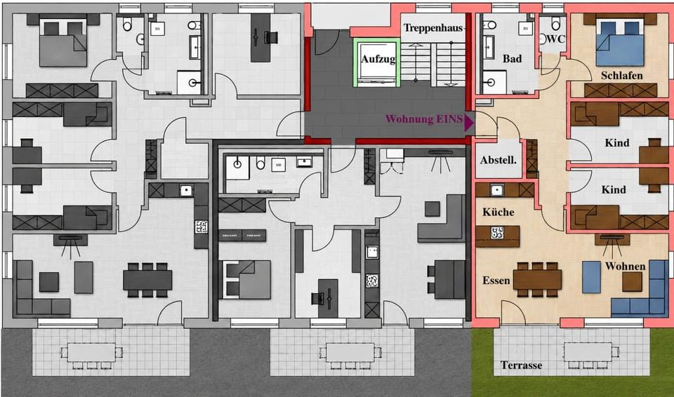 Immobilie in Buchenberg - Buchenberg - die Sonnenterrasse des Allgäus - 3, 4 und 5 Zimmer mit Terrasse/Balkon auf der "Prestelwiese" - Bild 0