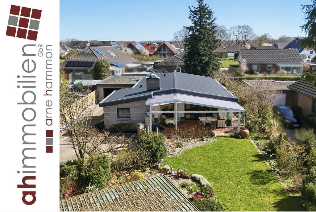 Immobilie in Jerrishoe - Wohnen auf einer Ebene – gepflegter Bungalow mit Wintergarten und großem Garten in Jerrishoe - Bild 0
