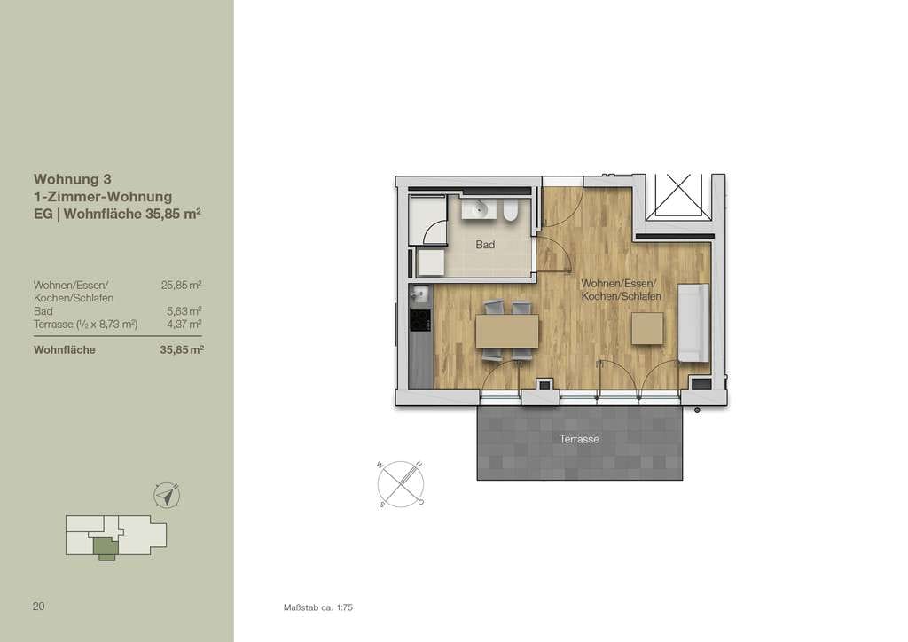 Immobilie in Schäftlarn - Neubau-Apartment mit Terrasse | S7 nach München | ideal als Kapitalanlage - Bild 1
