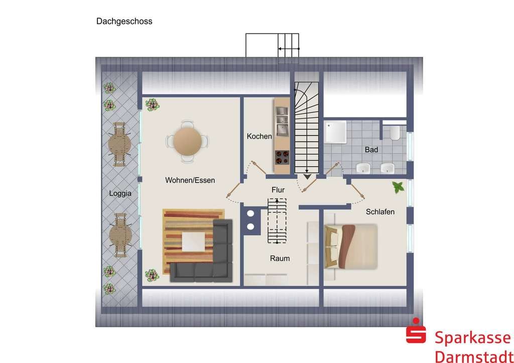 Immobilie in Mühltal - Zweifamilienhaus am Fuße des Lohbergs - Bild 3