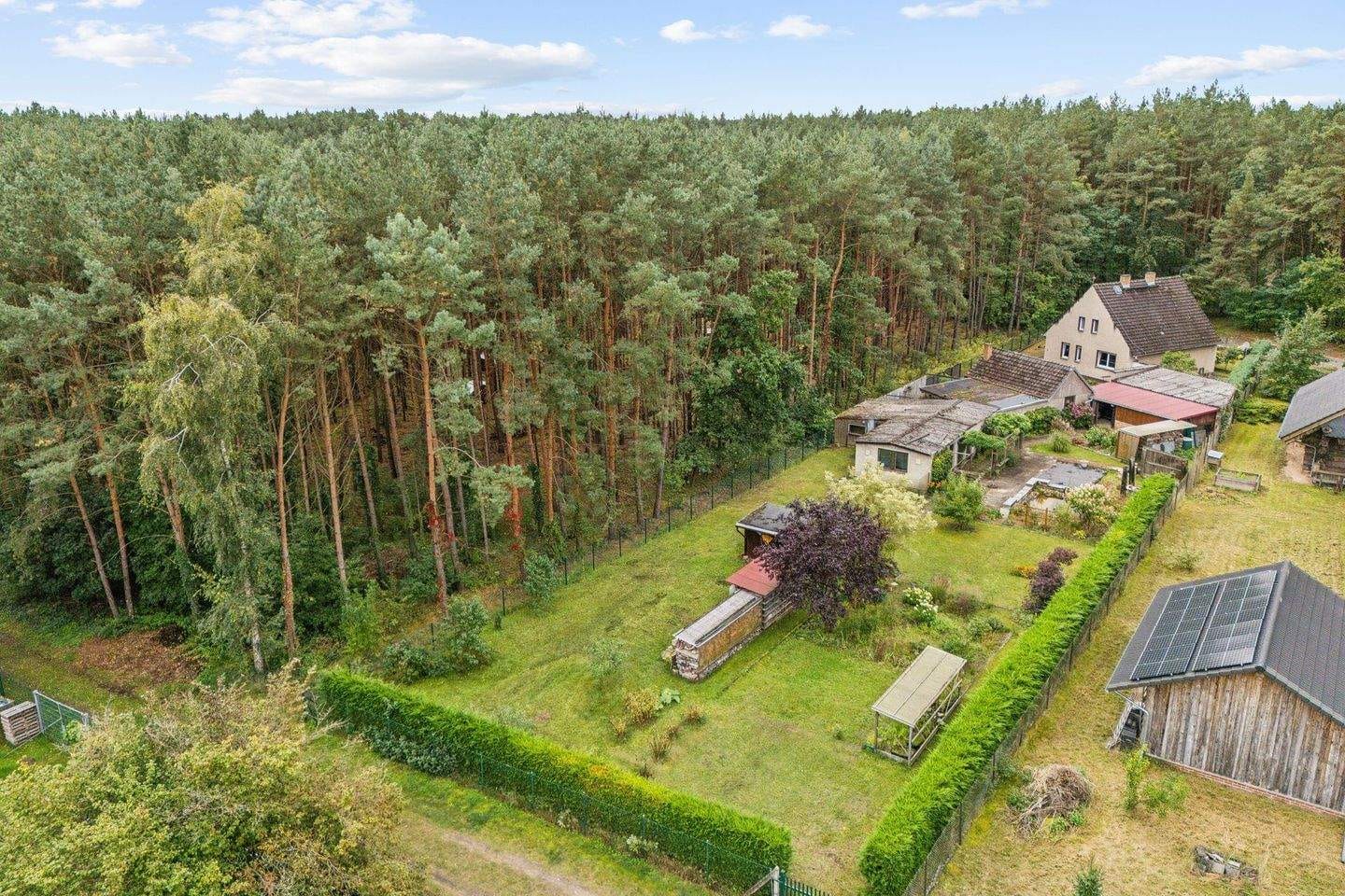 Immobilie in Storkow (Mark) - Einfamilienhaus am Waldrand mit Baureserve und zwei Zufahrten - Bild 0