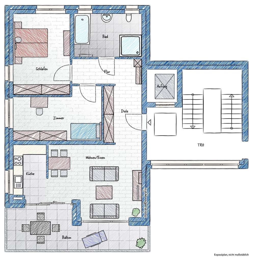 Immobilie in Oppenweiler - Ab sofort frei: moderne 3-Zi.-Wohnung in ruhiger Sonnenlage - Bild 1