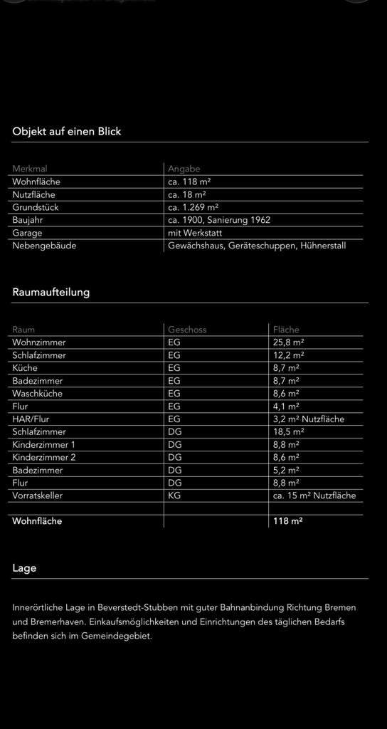 Immobilie in Beverstedt - Schönes altes Haus, mit großem Garten, zentral gelegen, zu verkaufen! - Bild 1