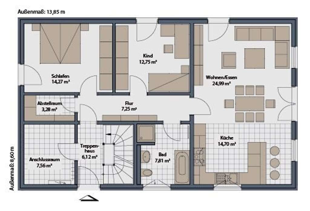 Immobilie in Obrigheim (Pfalz) - Zweifamilienhaus – Verwirklichen Sie Ihren Traum vom Eigenheim mit Schwabenhaus - Bild 4