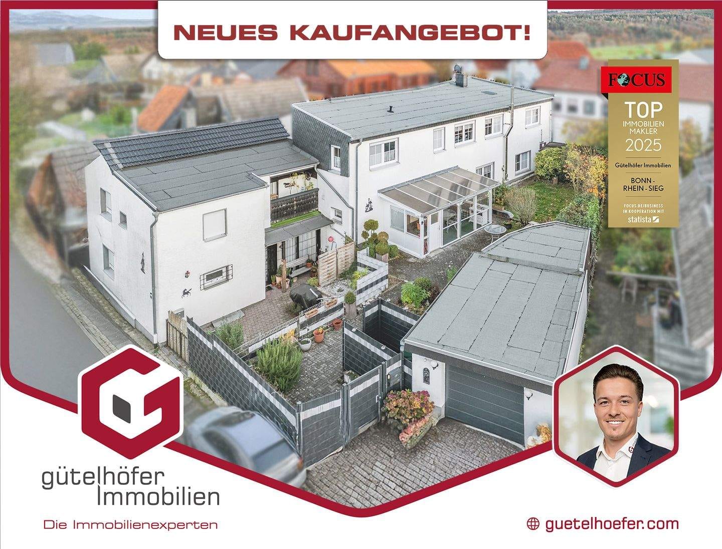 Immobilie in Rheinbach - Zwei auf einen Streich! Zwei modernisierte Einfamilienhäuser mit Garten und Garage in Merzbach - Bild 0