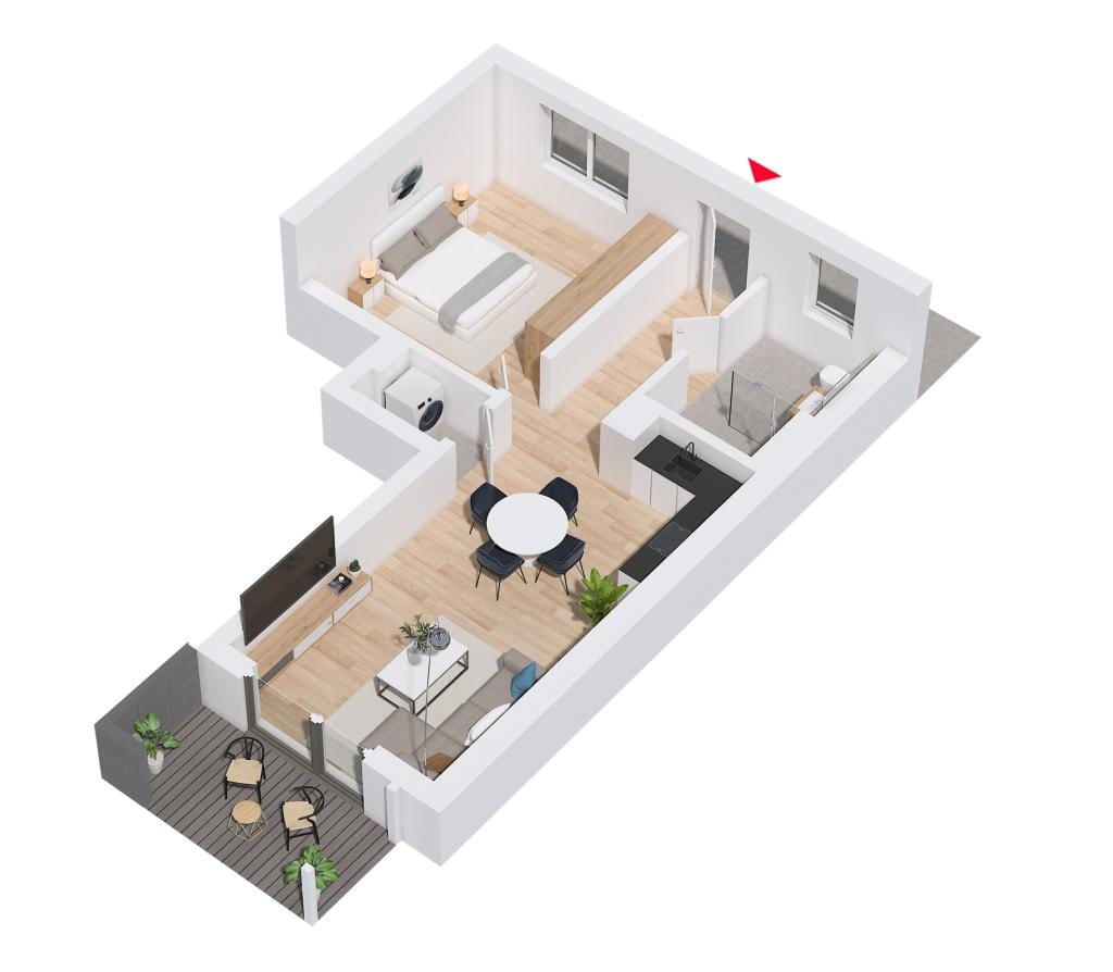 Immobilie in Loiching - Etagenwohnung in Loiching - Bild 3