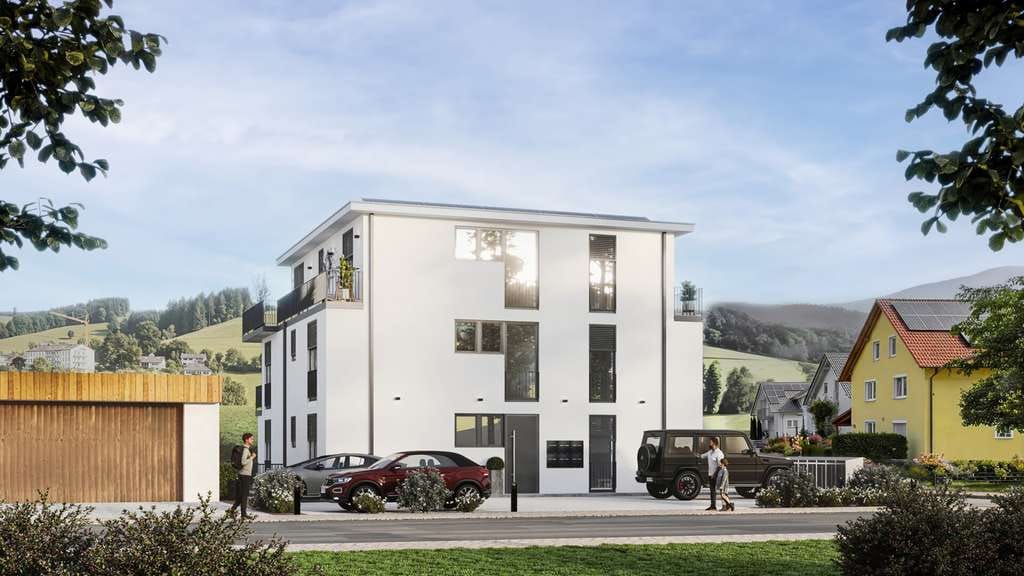Immobilie in Glottertal - Glottertal, Exklusive 3-Zimmer-Neubauwohnung im Erdgeschoss mit Balkon und Aufzug - Bild 3
