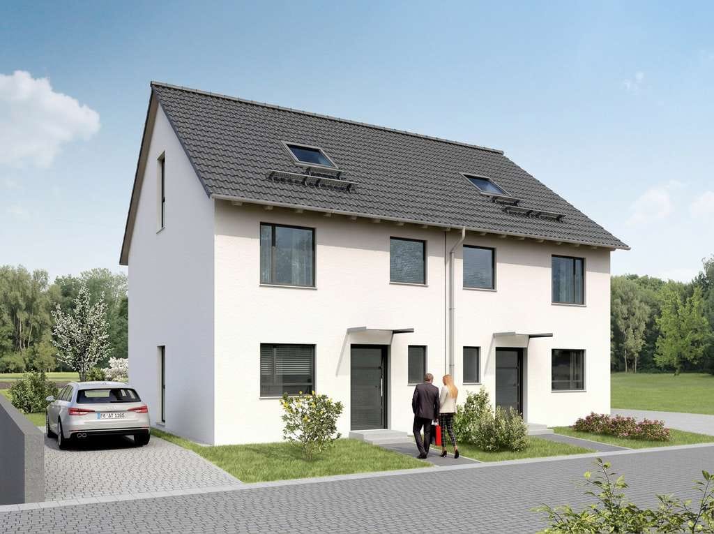 Immobilie in Dußlingen - Energieeffiziente Neubau-Doppelhaushälfte - KfW-förderfähig mit eigenem Garten und Keller - Bild 0