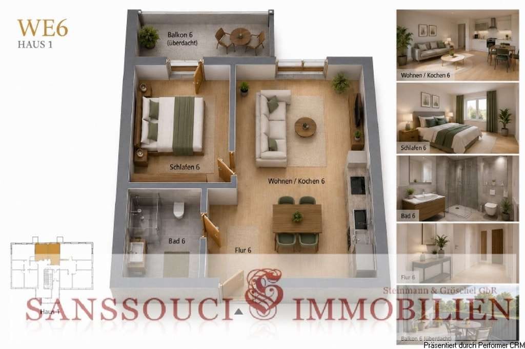 Immobilie in Storkow (Mark) - Ihre Zweiraumwohneinheit mit Lift und Balkon! - Bild 2