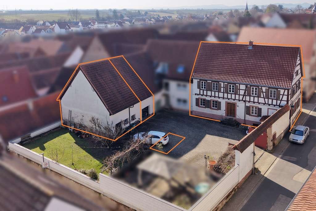 Immobilie in Insheim - Traditionelles spätbarockes Fachwerkhaus unter Denkmalschutz – flexibel für Ihr Leben - Bild 1