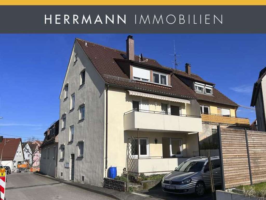 Immobilie in Fellbach - Selbstnutzung oder Kapitalanlage, zwei der drei Wohneinheiten stehen bereits leer - sofort verfügbar - Bild 1