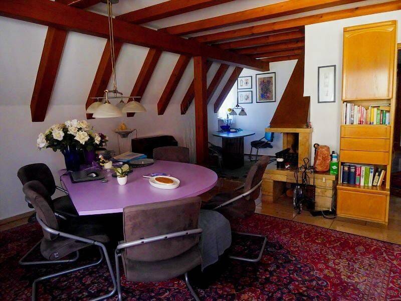 Immobilie in Rothenburg ob der Tauber - Exklusive 5-Zimmer Eigentumswohnung über 2 Etagen mit 2 Bädern, großer Balkon,  offener Kamin und Stellplatz - Bild 3