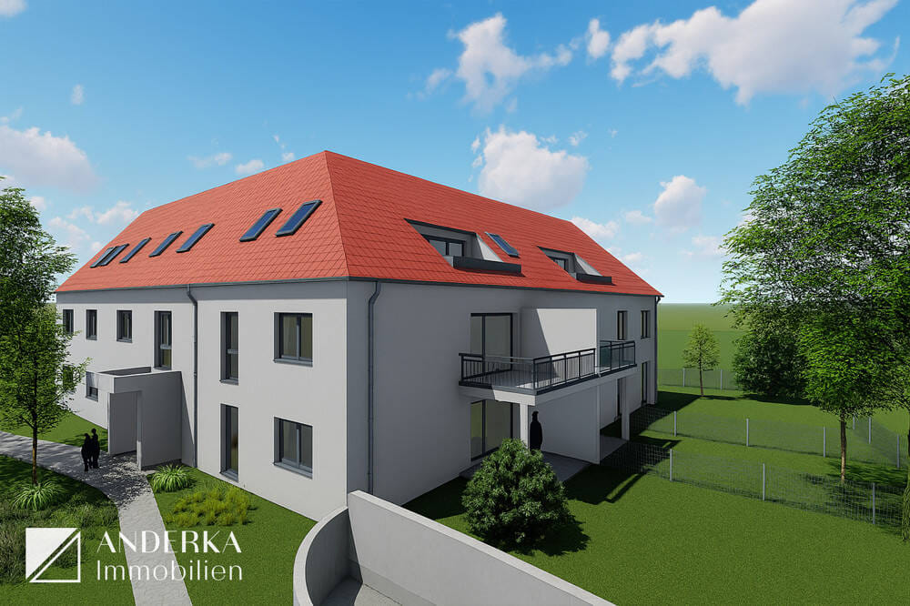 Immobilie in Bubesheim - Neubau KfW 40: Großzügige Dachgeschoss-Wohnung mit Balkon in sonniger Ausrichtung! - Bild 4