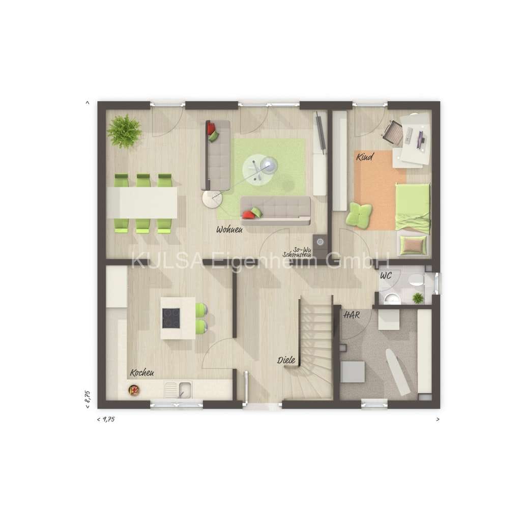 Immobilie in Dermbach - Haustraum! Massive Stadtvilla, 152 qm inkl. Vollausstattung und Einbauküche, in Dermbach - Bild 4