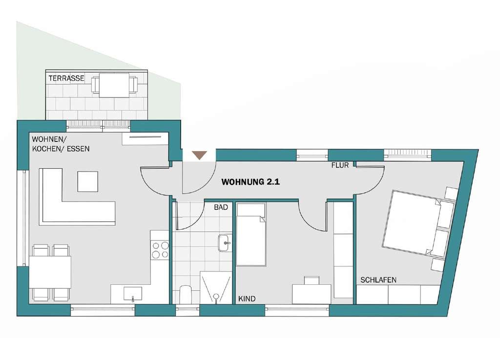 Immobilie in Wiesenbach - Moderene Neubauwohnung in Wiesenbach - Bild 0