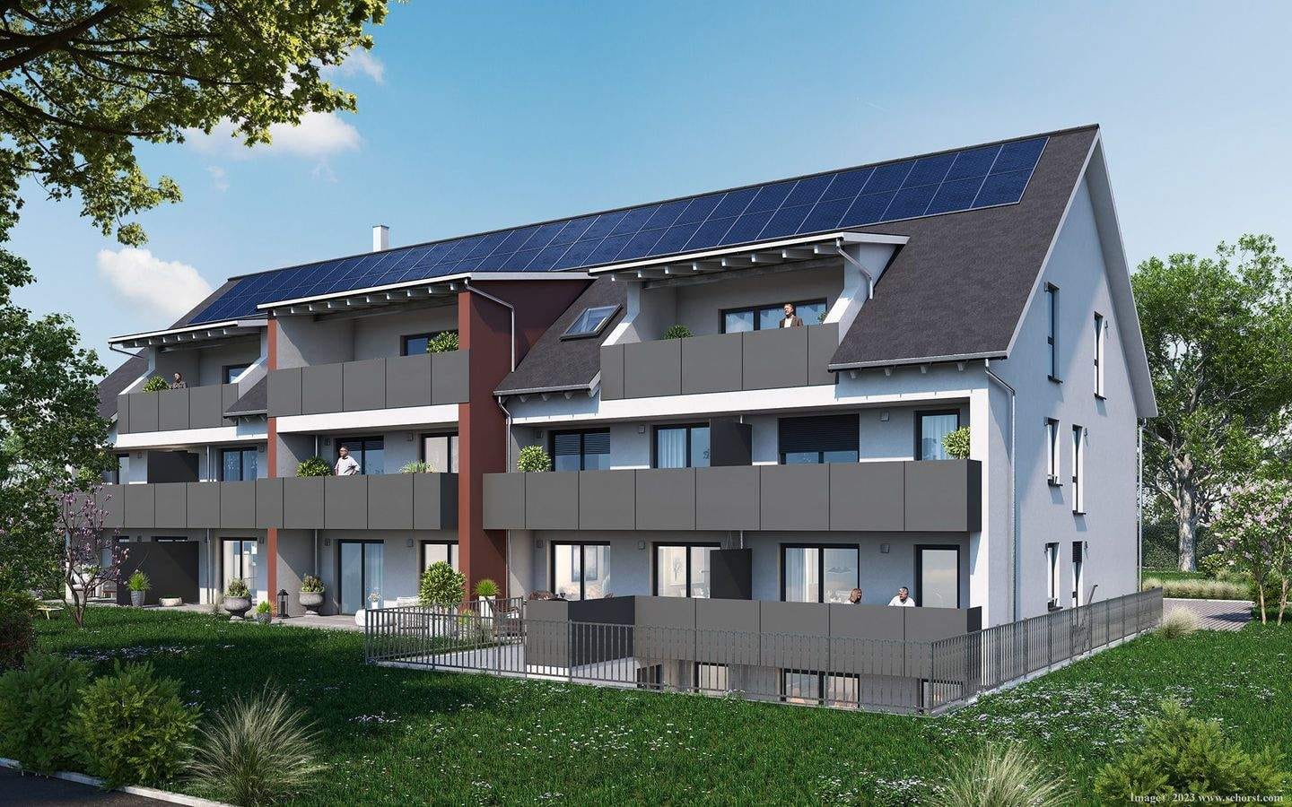 Immobilie in Obermeitingen - Moderne 3-Zimmer-Wohnung mit Terrasse in Obermeitingen, Betreutes Wohnen - Bild 1