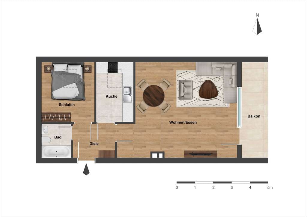Immobilie in Dießen am Ammersee - Seeblick - Rarität in Dießen am Ammersee - Wunderschöne Dachgeschosswohnung - Bild 2