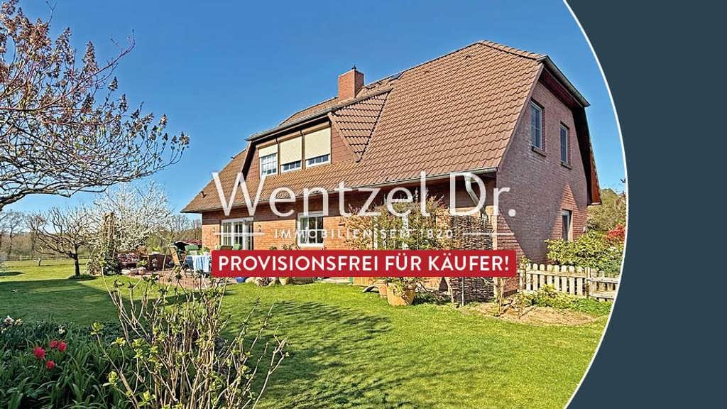 Immobilie in Kuddewörde - Großes Zweifamilienhaus mit Vollkeller in absolut ruhiger Feldrandlage in Kuddewörde - Wentzel Dr. - Bild 0