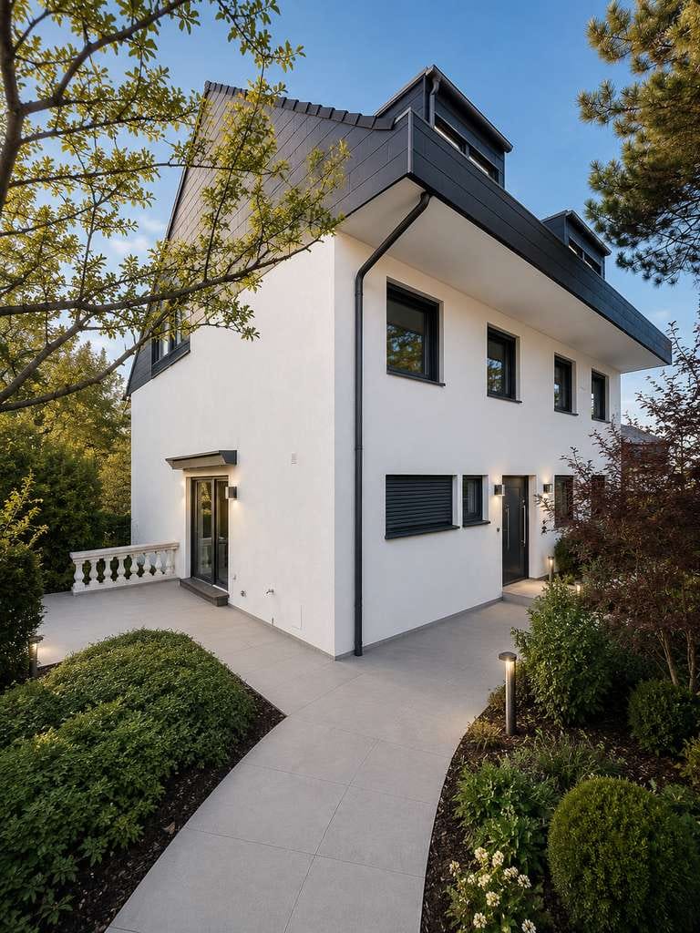 Immobilie in Cadolzburg - Exklusive Split-Level-Doppelhaushälfte mit Galerie, Kaminzimmer, Einliegerwohnung und Fernblick - Bild 4
