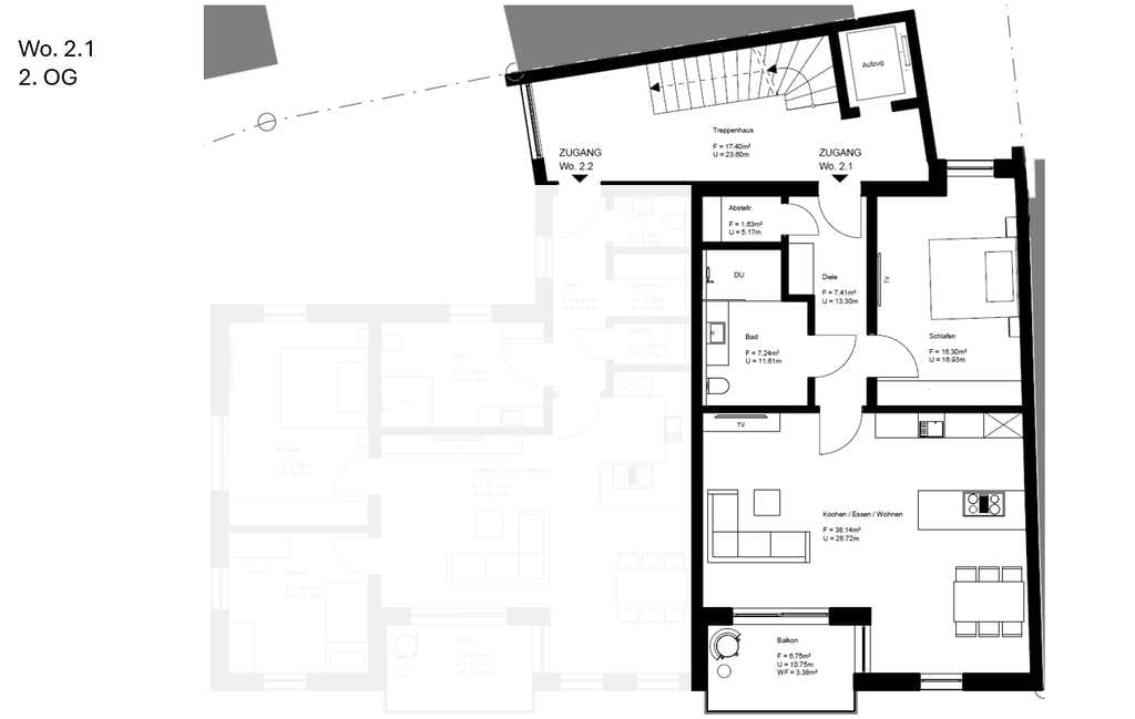 Immobilie in Oberwolfach - Helle 2-Zimmer Dachgeschosswohnung mit Aufzug in Wolfach - Bild 4