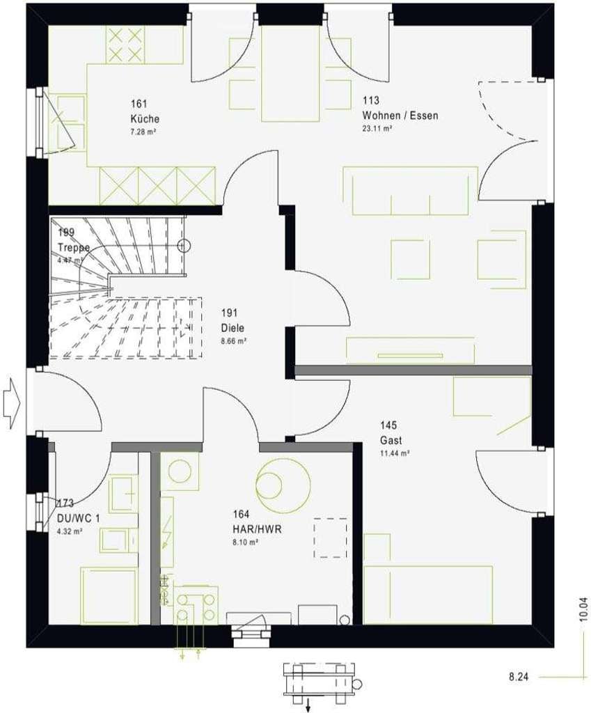 Immobilie in Demmin - sparsames energieeffizientes Haus - Grundstück vorhanden - Bild 2