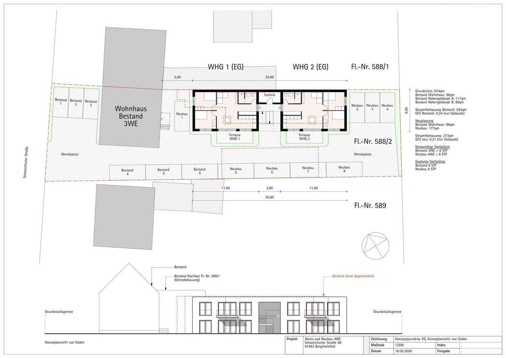 Immobilie in Bergrheinfeld - Erstbezug - 64m² Eigentumswohnung im 1. OG in Bergrheinfeld - Ohne Provision - Bild 0
