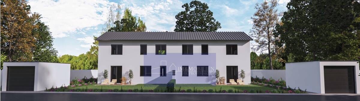 Immobilie in Gremsdorf - GROSSZÜGIGE KFW 55 DOPPELHAUSHÄLFTE MIT BAUGENEHMIGUNG - BAUSTART SOFORT - INKL. 465 m² GRUNDSTÜCK - Bild 1