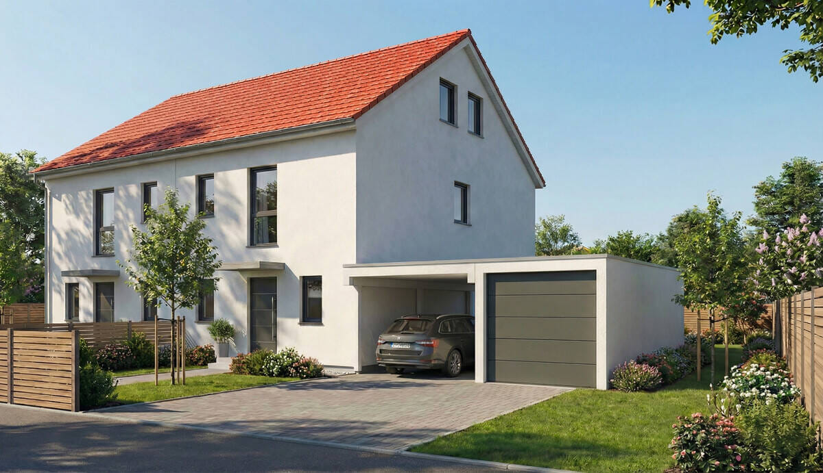 Immobilie in Winkelhaid - Neubau Doppelhaushälfte(Effizienzhaus40) mit vielen Gestaltungsmöglichkeiten in Winkelhaid - Lage am Waldrand - Bild 4