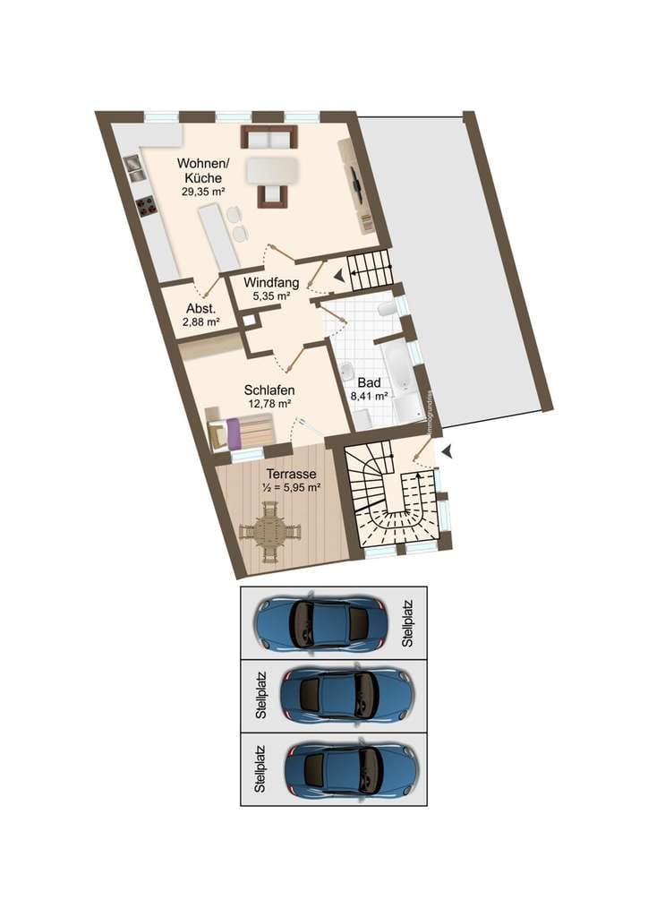 Immobilie in Weingarten - Vollvermietetes Mehrfamilienhaus in Weingarten – Solide Kapitalanlage mit Wertsteigerungspotenzial - Bild 4