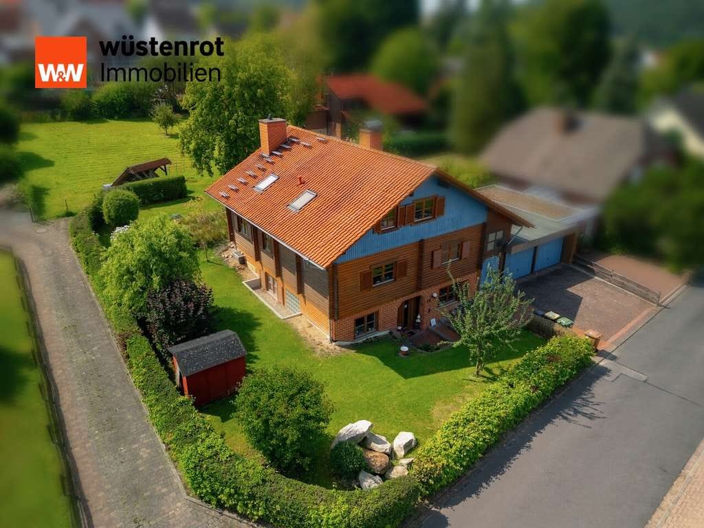 Immobilie in Nieste - +++ Wunderschönes und einzigartiges Blockhaus mit 2 Garagen auf ruhigem Südgrundstück +++ - Bild 0