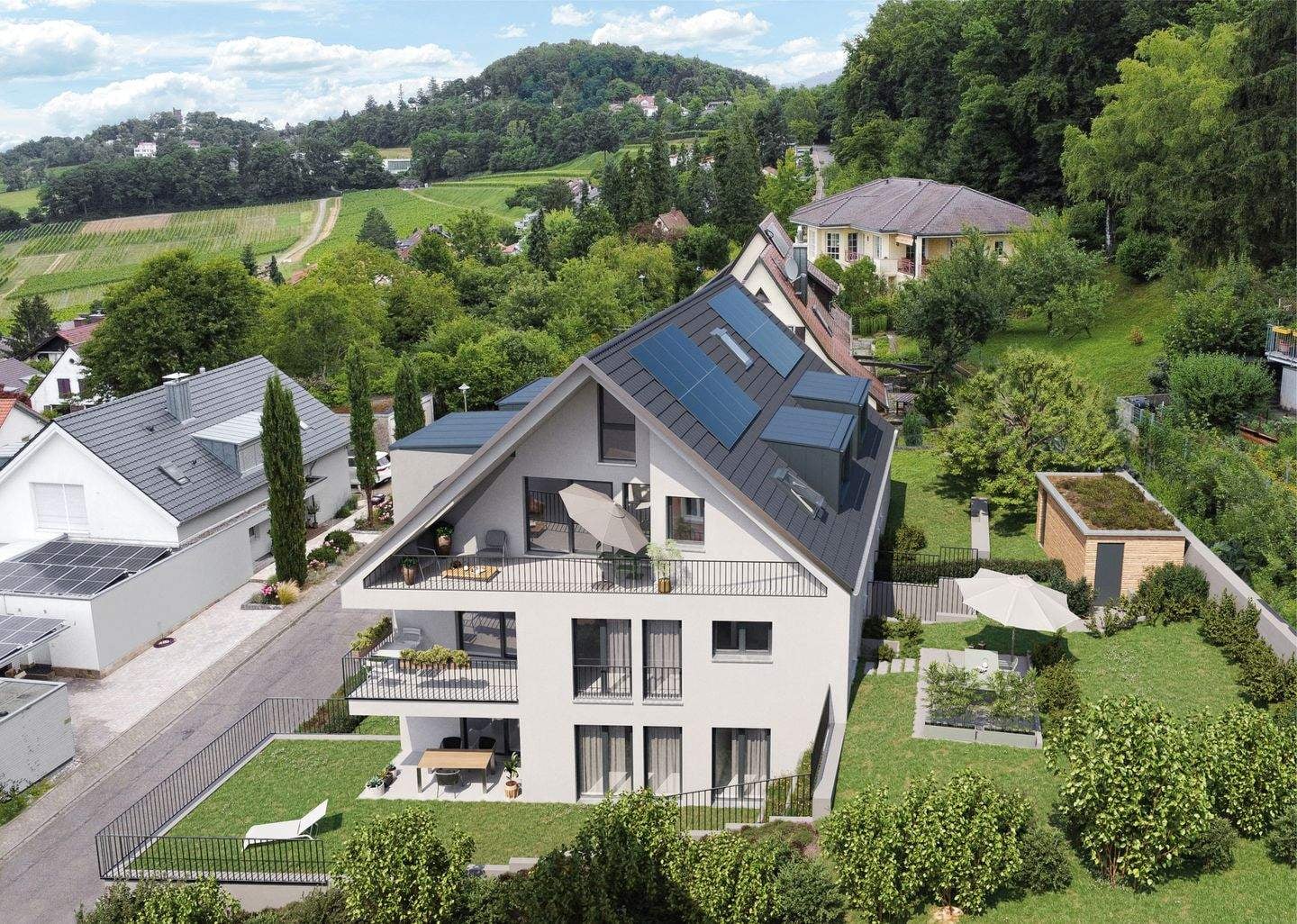 Immobilie in Merzhausen - Traumhafte 5 Zi.-Whg. mit Panoramablick, großem Garten und Bestlage am Lorettoberg. - Bild 1