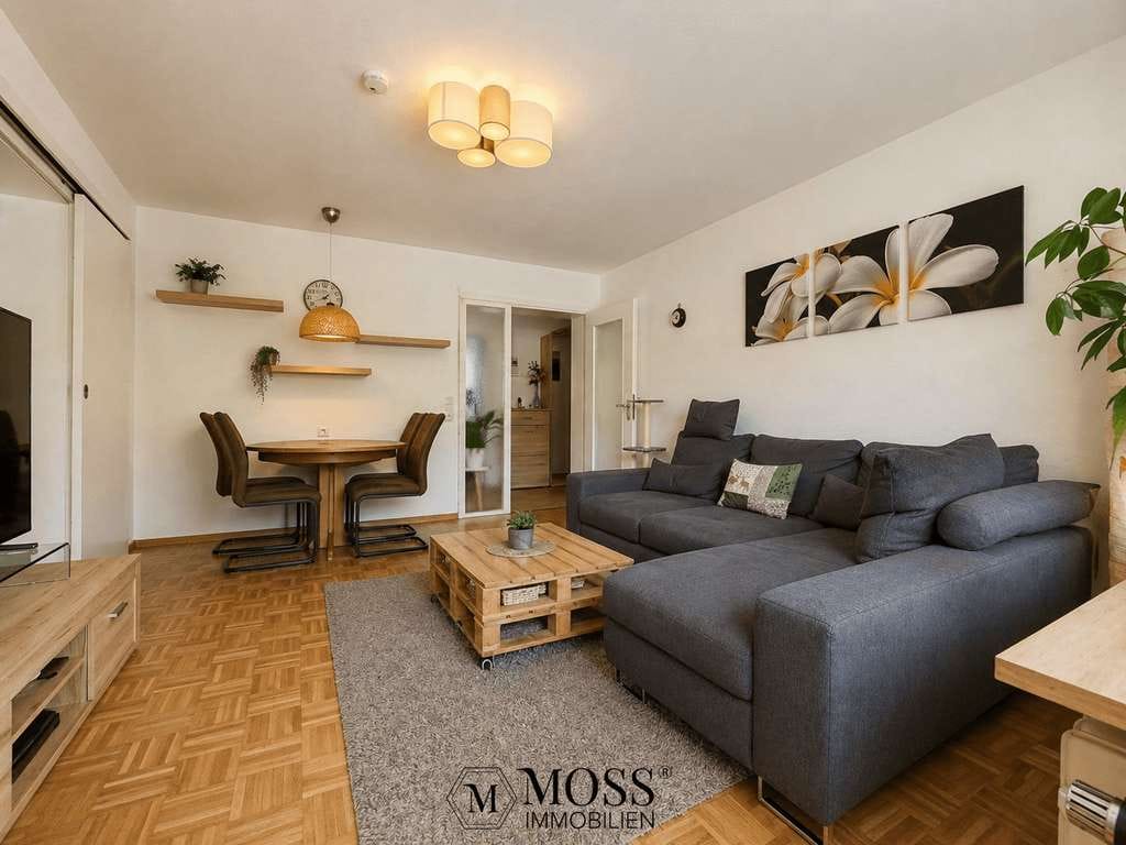 Immobilie in Sulzburg - Wohnen im Markgräflerland – Helle 3-Zimmer-Wohnung mit Balkon & Garage - Bild 2