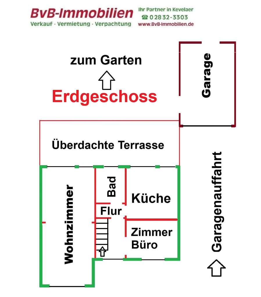 Immobilie in Weeze - Einfamilienhaus mit Garage - 749 m² Grundstück - Weeze - Grafscherweg 1 - Bild 0
