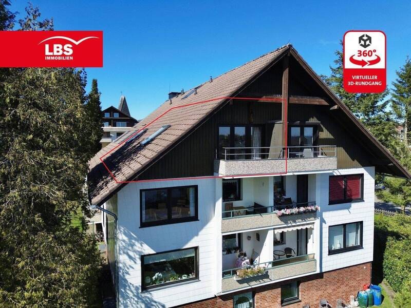 Immobilie in Braunlage - Klein, fein, mein: Dachgeschosswohnung mit Wohlfühlcharakter in Braunlage - Bild 0