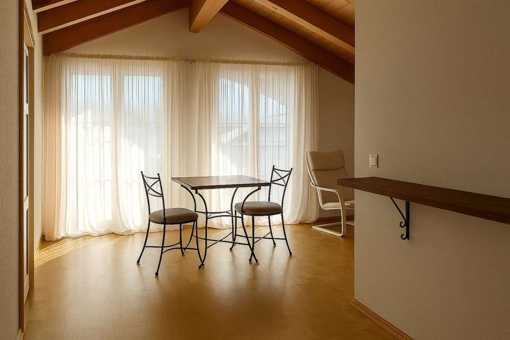 Immobilie in Ohlstadt - Ohlstadt: Gemütliches Dachgeschoss-Appartement mit Balkon, vermietet - Bild 2