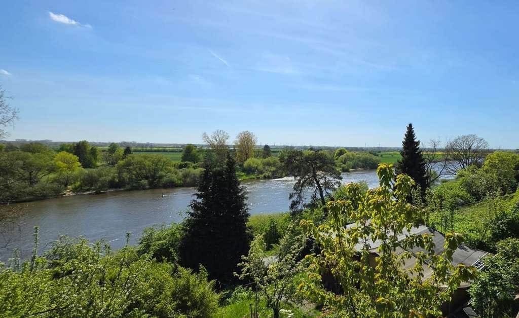 Immobilie in Achim - Wochenendhaus in Premiumlage mit Fernblick und Weserblick auf Pachtgrundstück - Bild 1