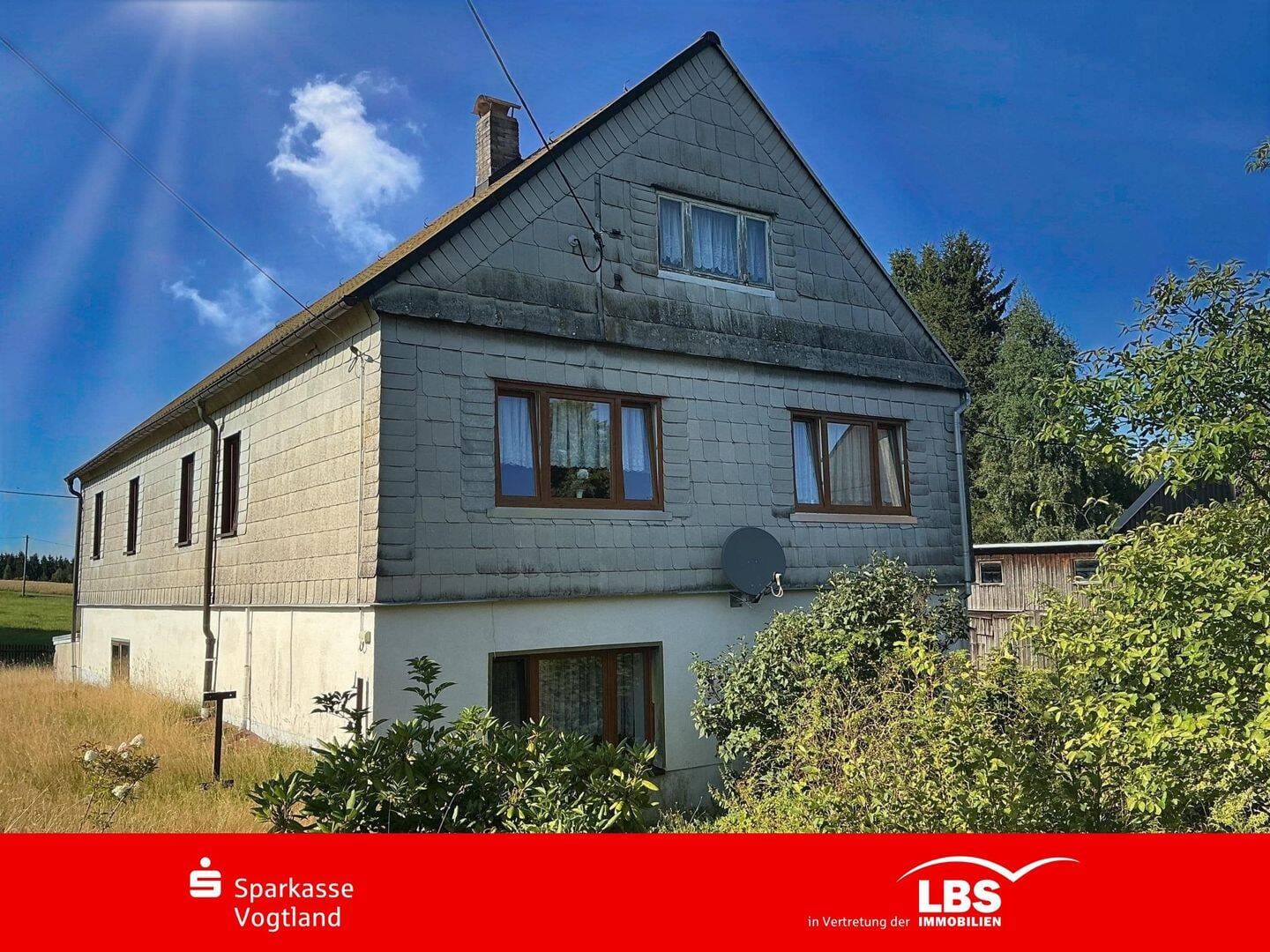 Immobilie in Stützengrün - Landgut-Refugium mit Weitblick u. Wiesen - Bild 1