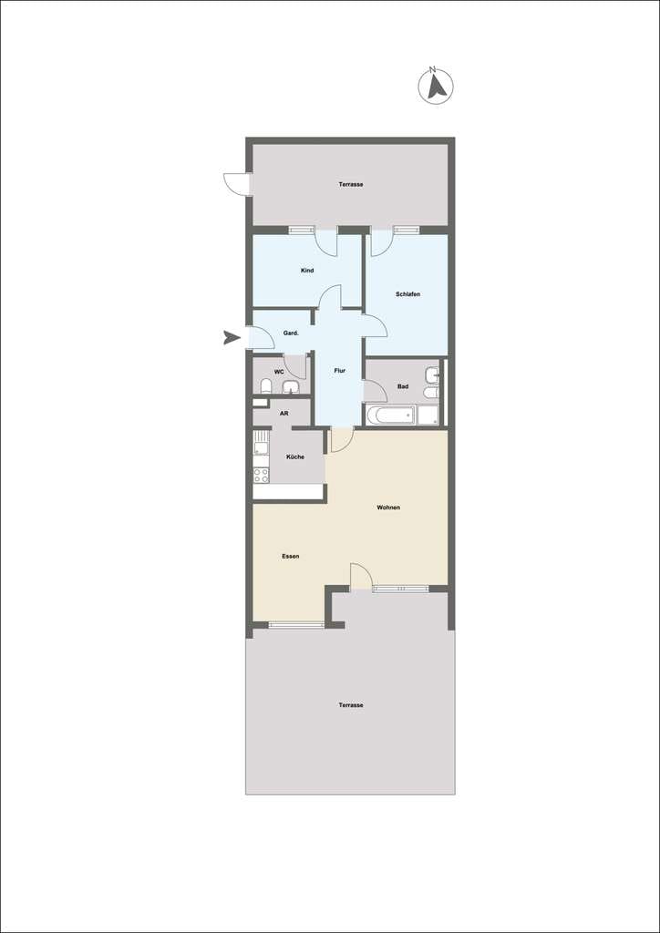 Immobilie in Mainaschaff - *M19* Vermietete 4 Zimmer Wohnung mit großer Süd-Terrasse - Bild 3