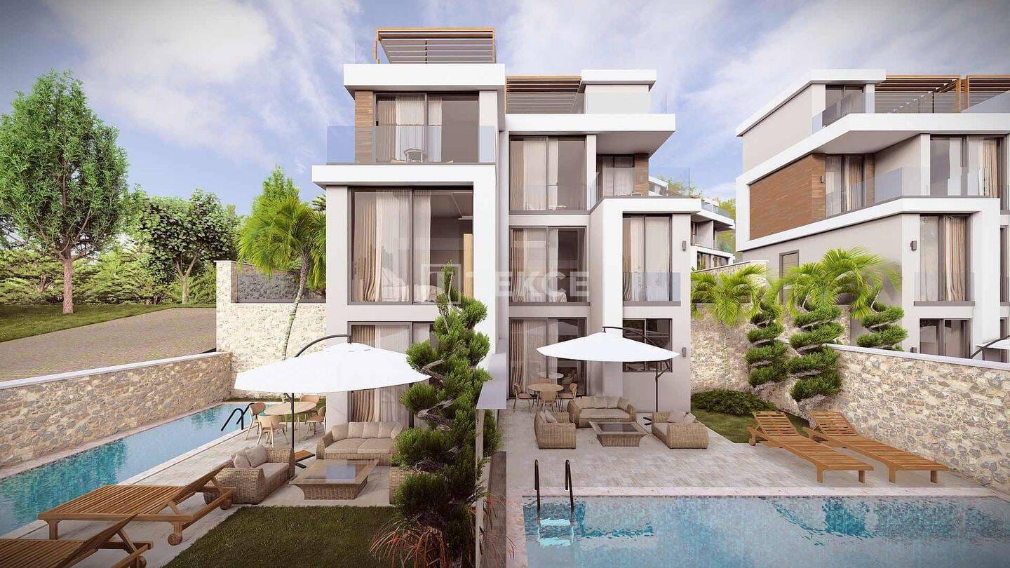 Immobilie in Paitzdorf - Villa mit Pool in einer Anlage mit Meerblick in Antalya Kalkan - Bild 2