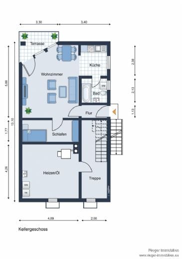 Immobilie in Gefrees - Vermietete Doppelhaushälfte mit Einliegerwohnung, ruhige Lage von Gefrees! - Bild 1