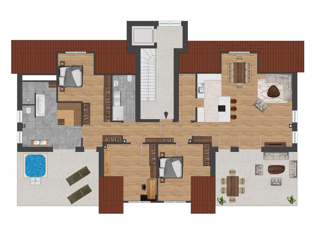 Immobilie in Speinshart - KfW40 QNG+! Exklusives Penthouse mit Klosterblick in werthaltender Massivbauweise - Bild 4
