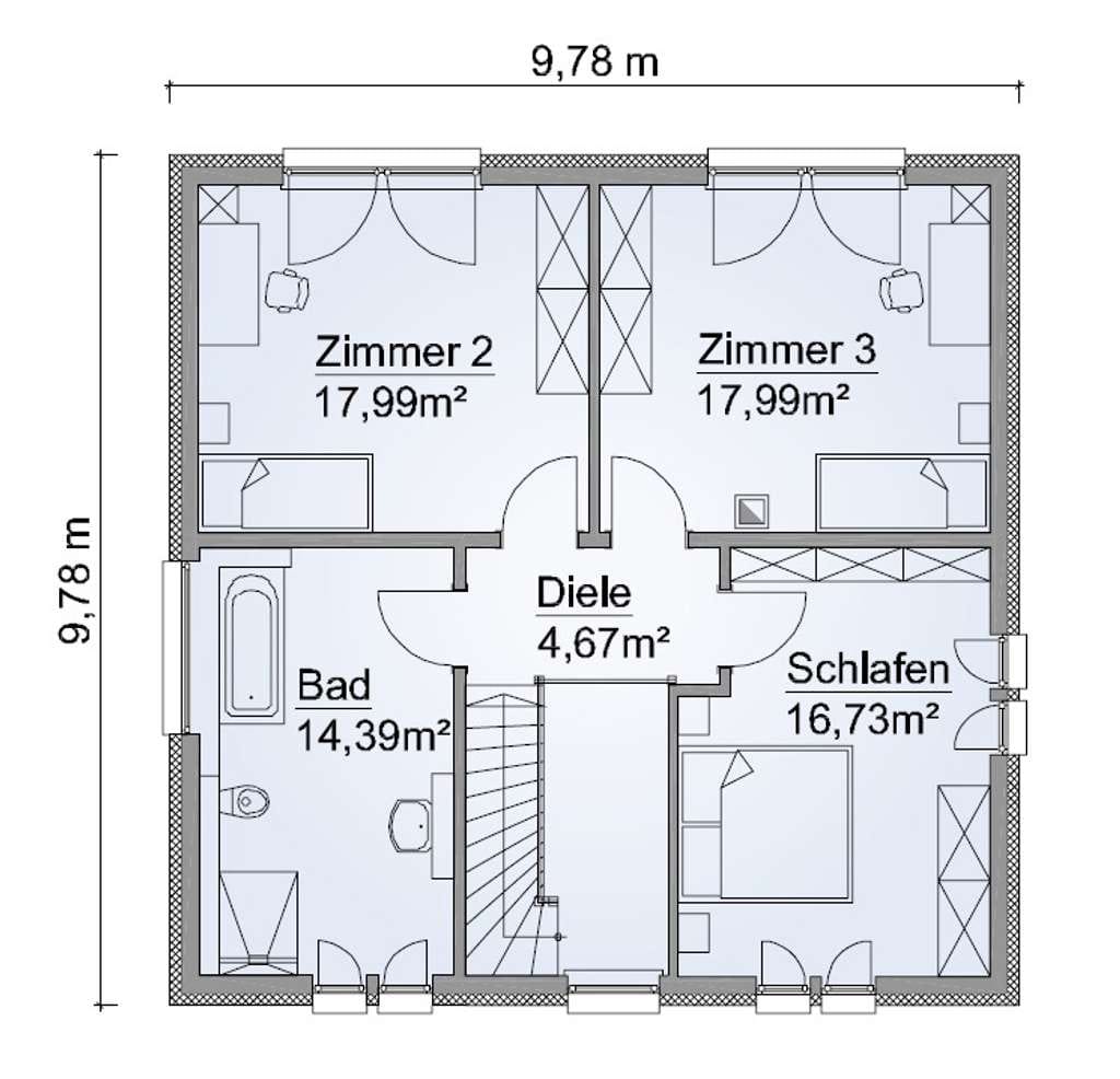 Immobilie in Lägerdorf - Repräsentative KFW40 mit QNG ScanHaus Stadtvilla in Lägerdorf "mit" Grundstück - Bild 2