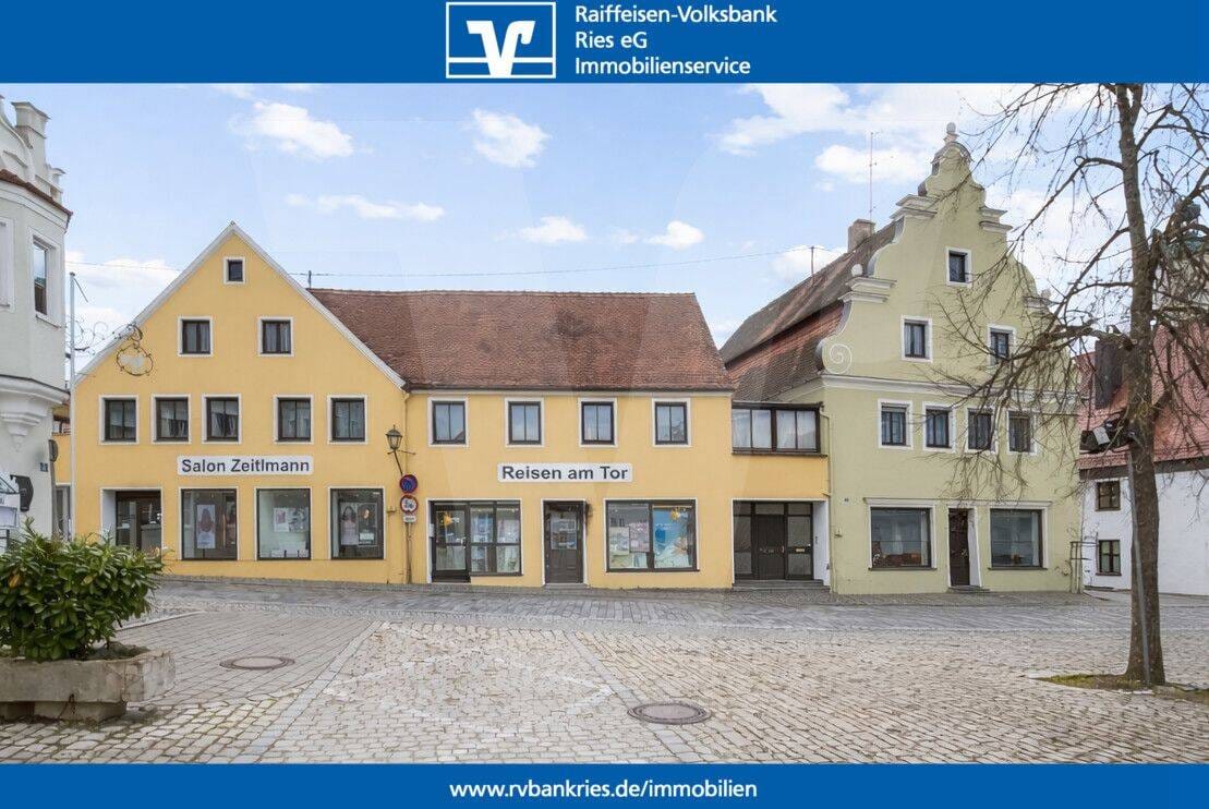 Immobilie in Wemding - Historischer Altstadt-Komplex mit Wohneinheiten, Gewerbeeinheiten und Ausbaupotenzial in Wemding - Bild 0