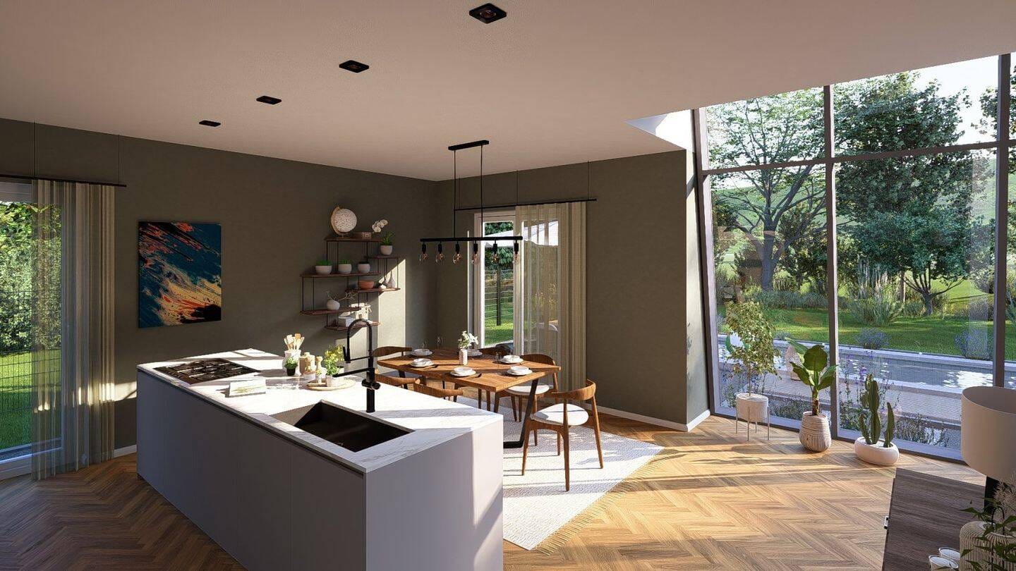 Immobilie in Postau - Elegantes Einfamilienhaus Highline 5 - Lichtdurchflutet und intelligent gestaltet - Bild 3
