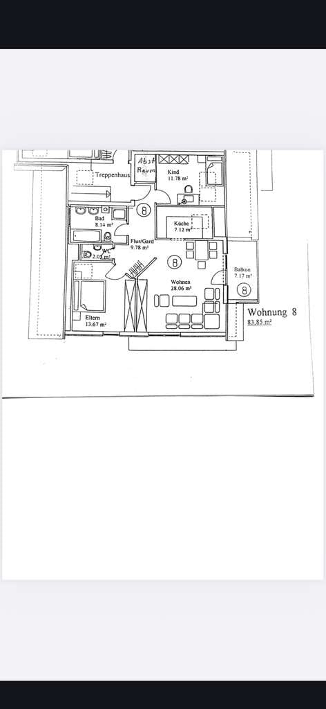Immobilie in Affalterbach - Sonnige 3-Zimmer DG-Wohnung, inkl. TG-Stellplatz - Bild 1