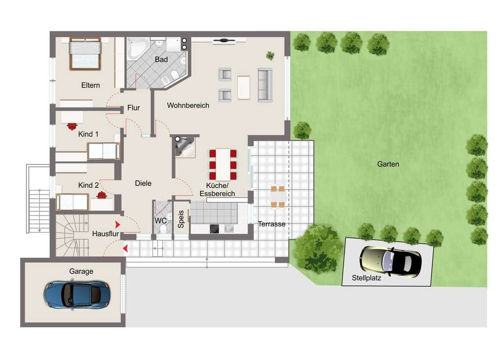 Immobilie in Moosthenning - Große Gartenwohnung in Dornwang Nähe Dingolfing  - Bild 2